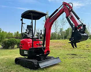 What are the maintenance requirements for a 1.8-tonne excavator?