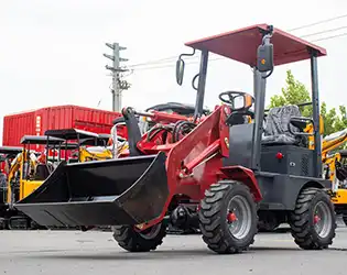 What are the advantages of using an electric wheel loader like the E400?