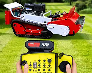 What are the advantages of using a remote control grass cutter?