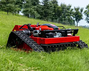 How do remote control grass cutters handle slopes?