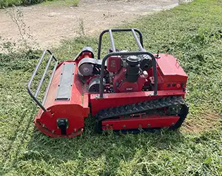 No More Risky Slopes: Operators Control This Mower Safely from 300m