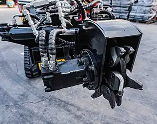 How the Mini Skid Steer Stump Grinder Improves Worksite Safety?