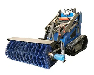 Mini Skid Steer Angle Broom vs Pickup Sweeper Attachments