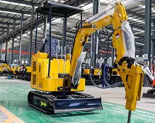 What is the operating weight of a 1.5 Ton Mini Excavator?