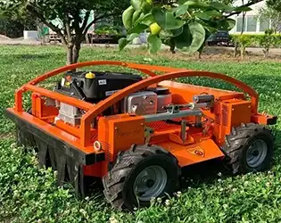 Remote Control Crawler Lawn Mower: Built for Slopes, Ready for Work