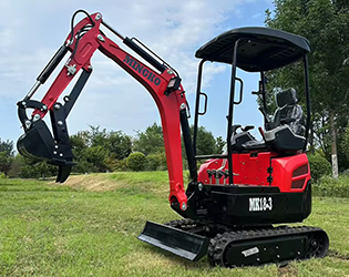 What attachments are compatible with a 1.8-ton mini excavator?