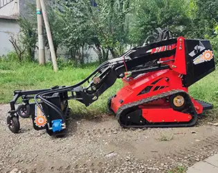 Mini Soil Conditioner for mini skid steer in action