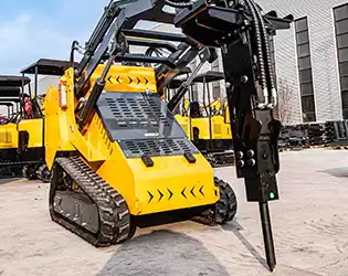 What Materials Can a Mini Skid Steer Hydraulic Breaker Handle?