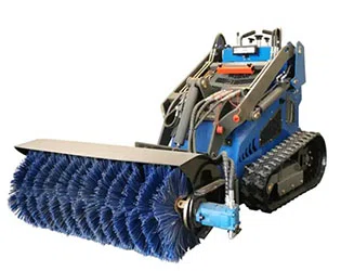 Top Mini Skid Steer Angle Broom Features for Jobsite Cleaning